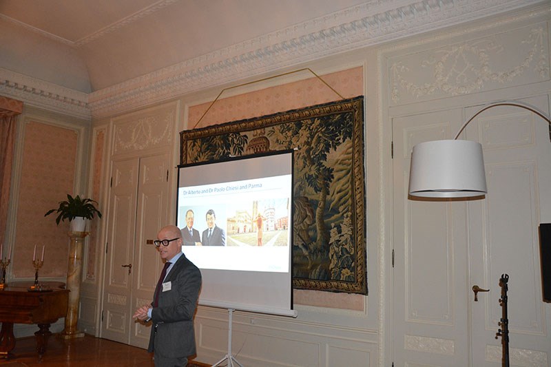 Gala Soci-Chiesi Pharma vid den italienska ambassaden